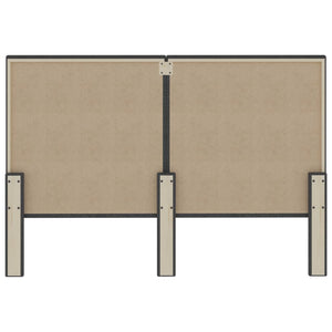 Testiera Letto Grigio Scuro in Tessuto 160x200 cm 287469