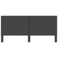 Testiera Letto Grigio Scuro in Tessuto 200x200 cm 287471