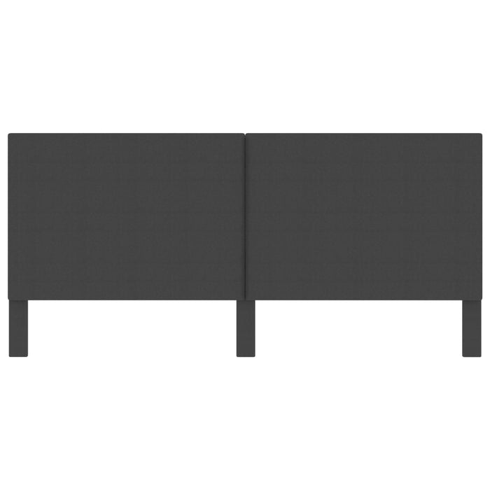 Testiera Letto Grigio Scuro in Tessuto 200x200 cm 287471