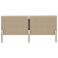 Testiera Letto Grigio Scuro in Tessuto 200x200 cm 287471