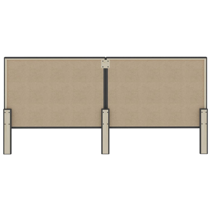 Testiera Letto Grigio Scuro in Tessuto 200x200 cm 287471