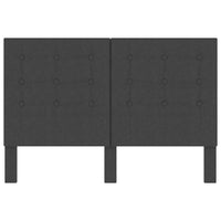 Testiera Letto Trapuntata Grigio Scuro in Tessuto 140x200 cm 287472