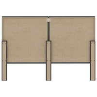 Testiera Letto Trapuntata Grigio Scuro in Tessuto 140x200 cm 287472