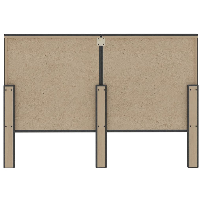 Testiera Letto Trapuntata Grigio Scuro in Tessuto 140x200 cm 287472