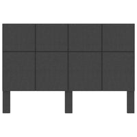 Testiera Letto Grigio Scuro in Tessuto 160x200 cm 287477