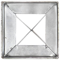 Picchetti di Terra 6 pz Argento 10x10x76 cm in Acciaio Zincato 145420
