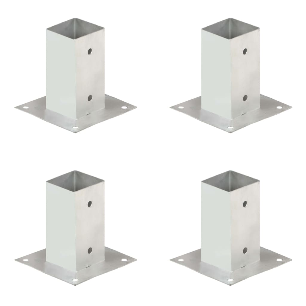 Ancoraggi Pali 4 pz in Metallo Zincato 71 mm cod mxl 66928