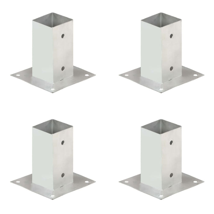 Ancoraggi Pali 4 pz in Metallo Zincato 71 mm cod mxl 66928
