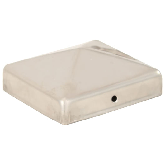 Tappi per Pali a Piramide 6 pz in Acciaio Inox 81x81 mm 145486