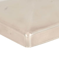 Tappi per Pali a Piramide 6 pz in Acciaio Inox 91x91 mm