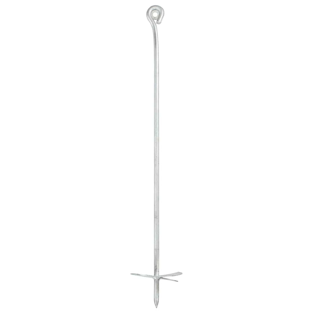 Ancoraggi a Terra 4 pz 10x60 cm in Metallo Zincato 145501