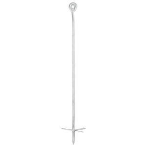 Ancoraggi a Terra 10 pz 10x60 cm in Metallo Zincato 145503