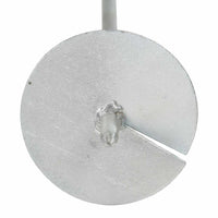 vidaXL Ancoraggi a Terra 10 pz 10x60 cm in Metallo Zincato