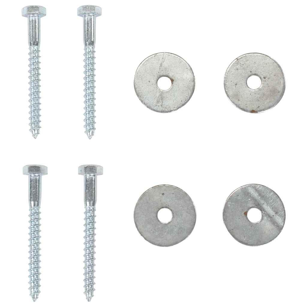 Ancoraggi a Terra 10 pz 10x60 cm in Metallo Zincato 145503