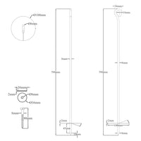 vidaXL Ancoraggi a Terra 10 pz 10x60 cm in Metallo Zincato