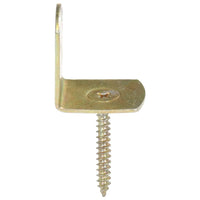 Staffe per Pannello di Recinzione 24 pz a L in Metallo Zincato 145505