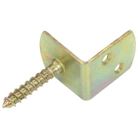 Staffe per Pannello di Recinzione 24 pz a L in Metallo Zincato 145505