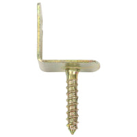 Staffe per Pannello di Recinzione 24 pz a L in Metallo Zincato 145505