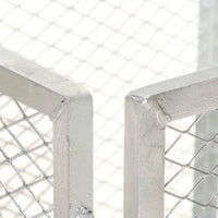 Compostiera da Giardino 85x85x70 cm in Ferro Zincato cod mxl 47546