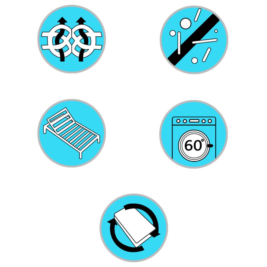 Materasso a Molle Insacchettate 200x120x20 cm 288210