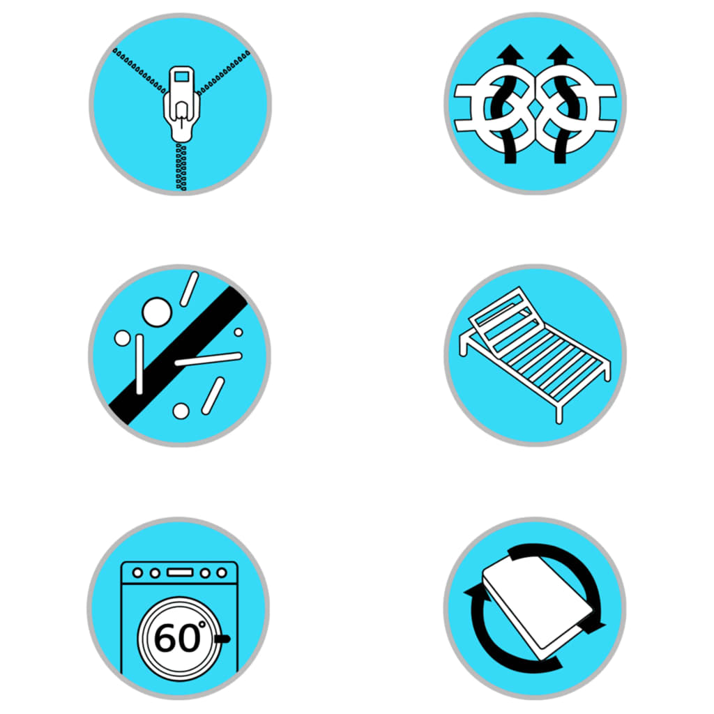 Protezione per Materasso a Molle Insacchettate 200x160x5 cm cod mxl 49725