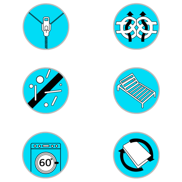 Protezione per Materasso a Molle Insacchettate 200x160x5 cm cod mxl 49725