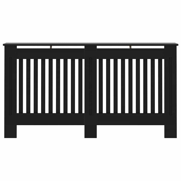 Copertura per Radiatore Nera 152x19x81,5 cm in MDF 288177