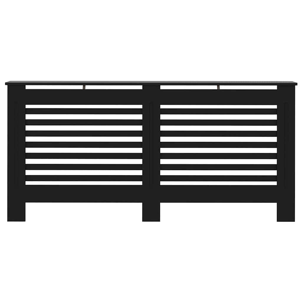 Copertura per Radiatore Nera 172x19x81,5 cm in MDF 288189