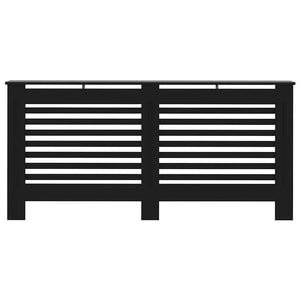Copertura per Radiatore Nera 172x19x81,5 cm in MDF 288189