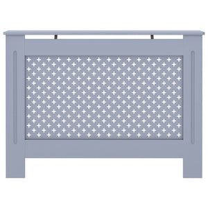 Copertura per Radiatore Antracite 112x19x81 cm in MDF 288191