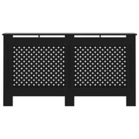 Copertura per Radiatore Nera 152x19x81 cm in MDF 288195