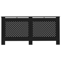 Copertura per Radiatore Nera 172x19x81 cm in MDF 288198
