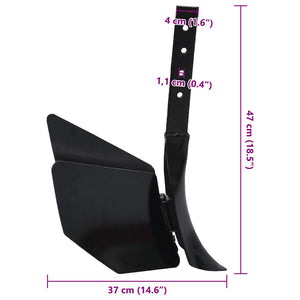 Accessorio per Aratro a Timone Nero in Metallo