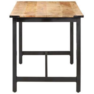 Tavolo da Pranzo 140x70x76 cm in Legno Massello di Mango Grezzo 287434