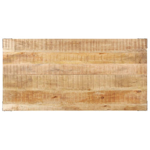 Tavolo da Pranzo 140x70x76 cm in Legno Massello di Mango Grezzo 287434