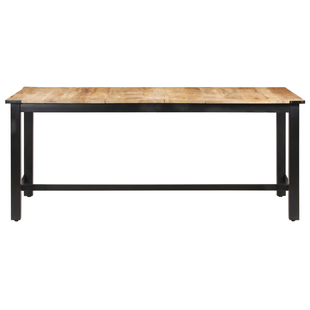 Tavolo da Pranzo 180x90x76 cm Legno Massello di Mango Grezzo 287436