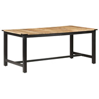 Tavolo da Pranzo 180x90x76 cm Legno Massello di Mango Grezzo 287436