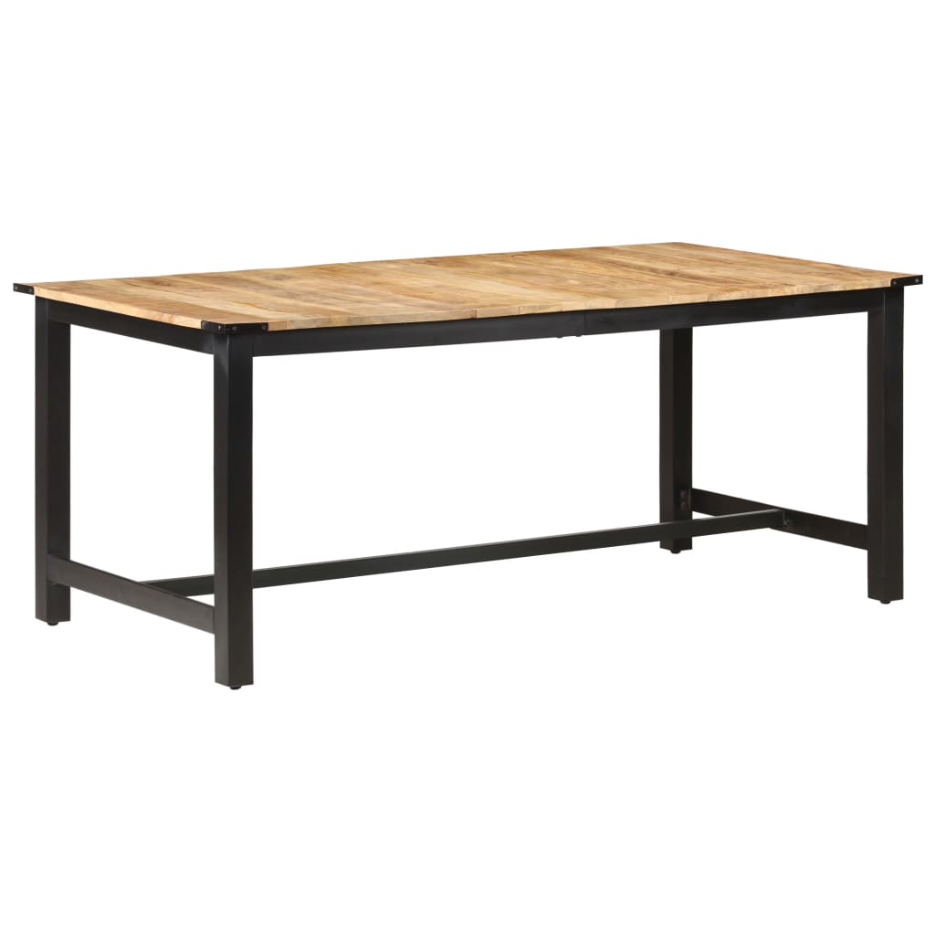 Tavolo da Pranzo 180x90x76 cm Legno Massello di Mango Grezzo