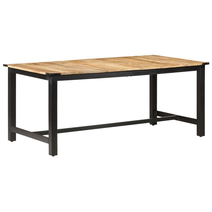 Tavolo da Pranzo 180x90x76 cm Legno Massello di Mango Grezzo 287436
