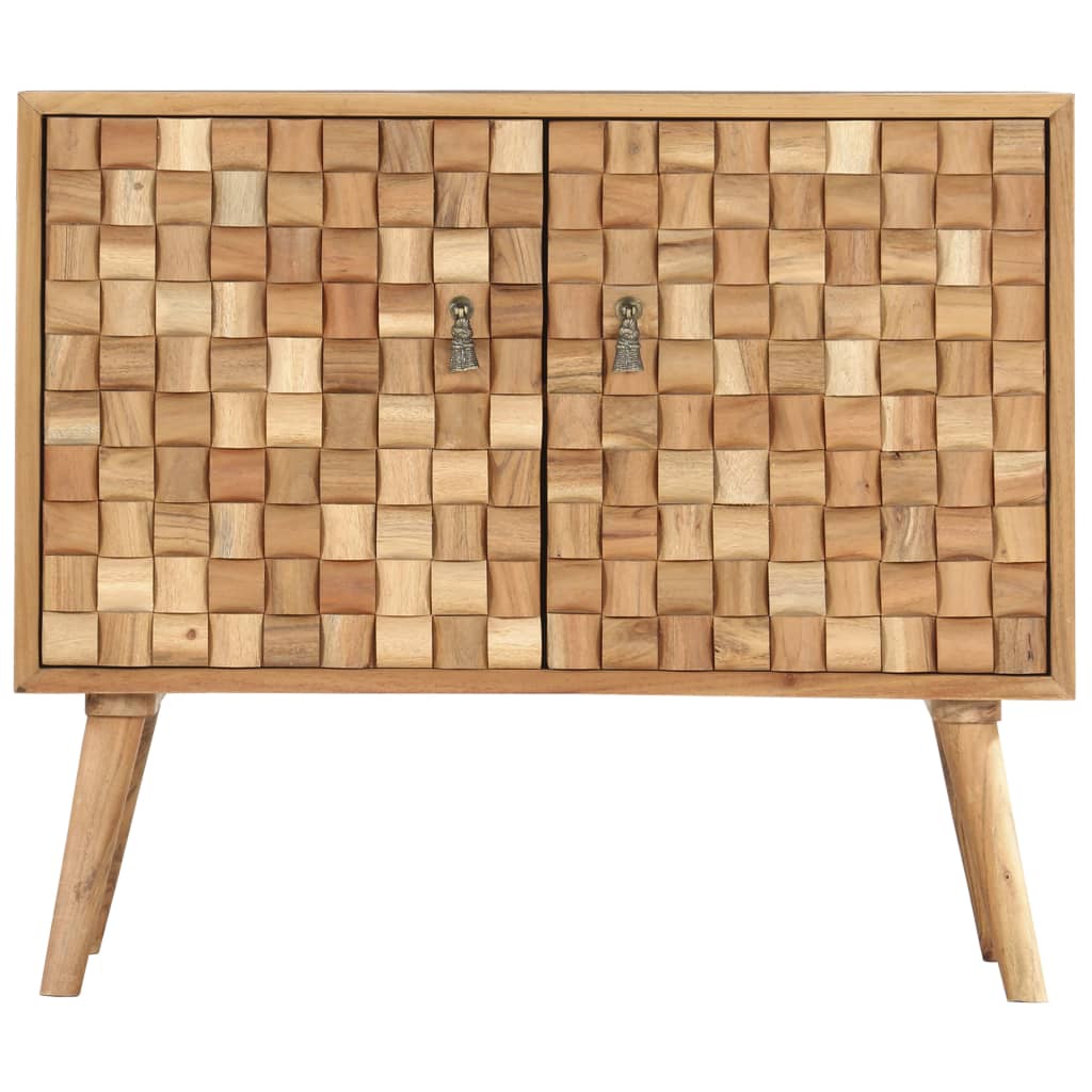 Credenza 75x35x65 cm in Legno Massello di Acacia 287439