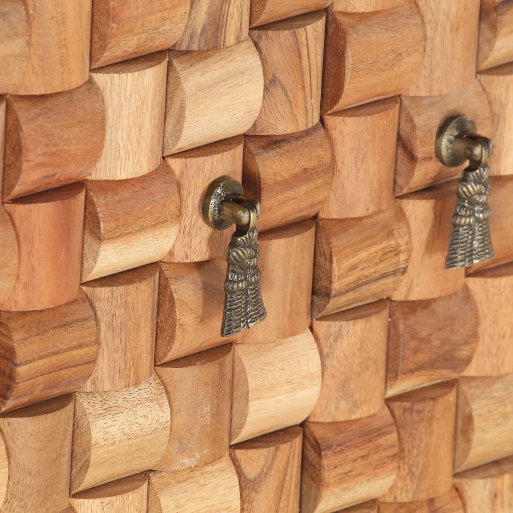 Credenza 75x35x65 cm in Legno Massello di Acacia 287439