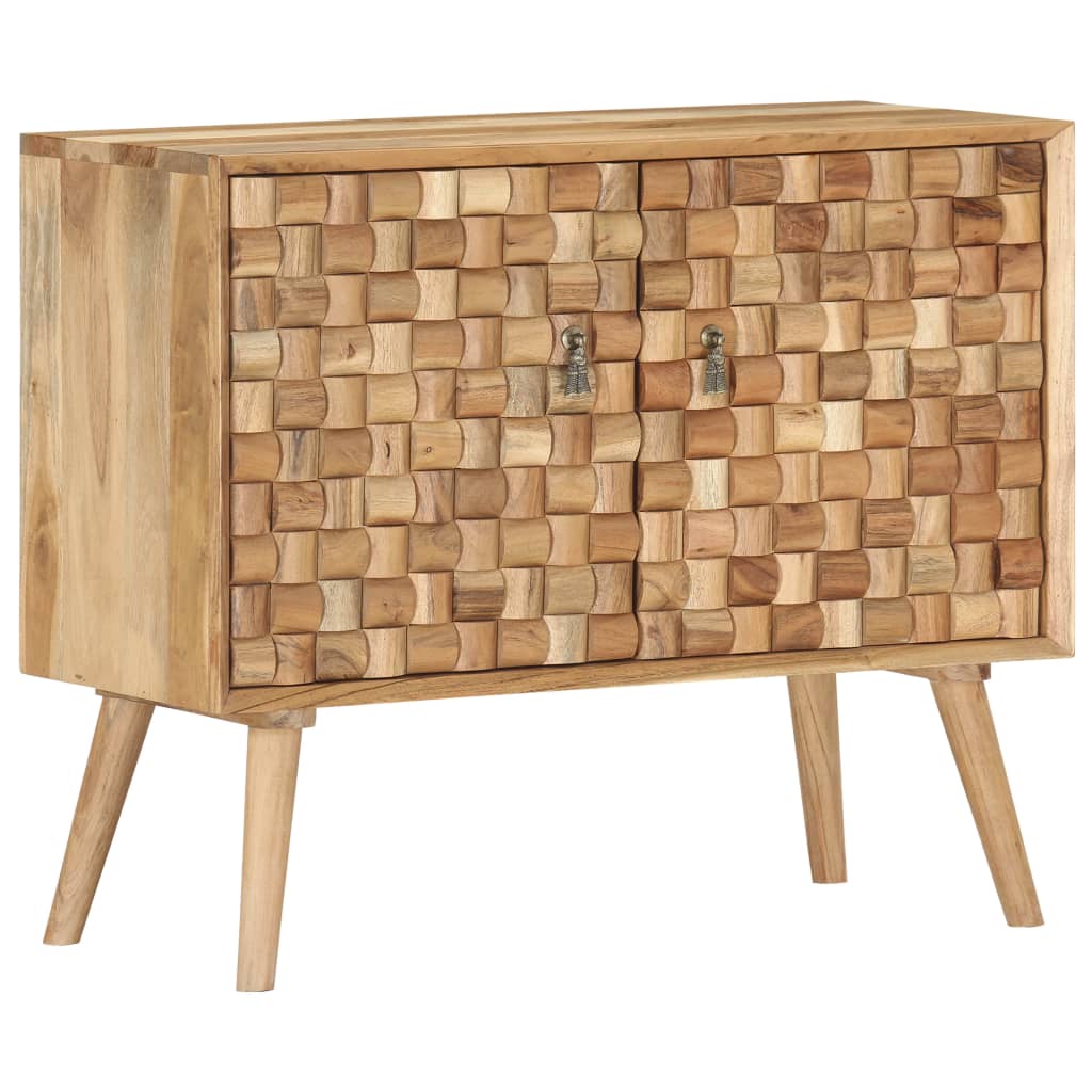 Credenza 75x35x65 cm in Legno Massello di Acacia 287439