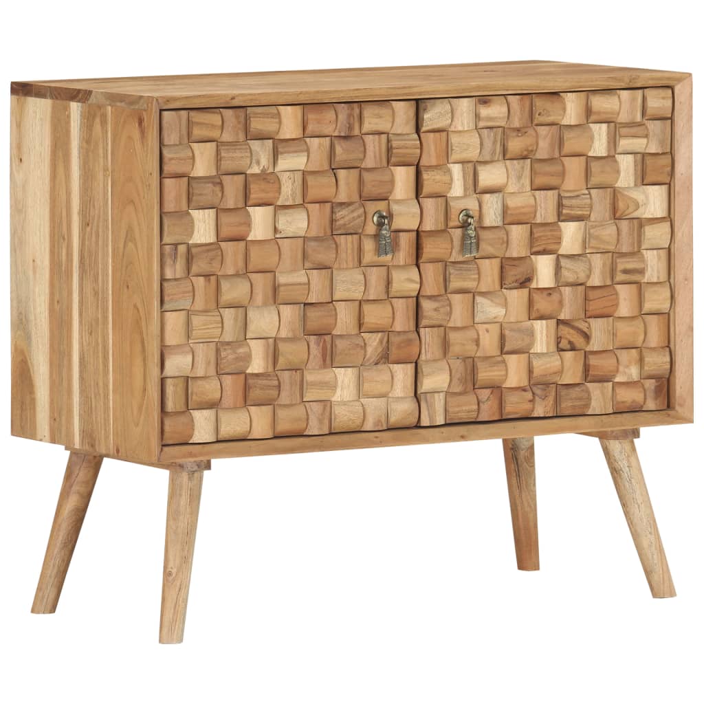 Credenza 75x35x65 cm in Legno Massello di Acacia 287439