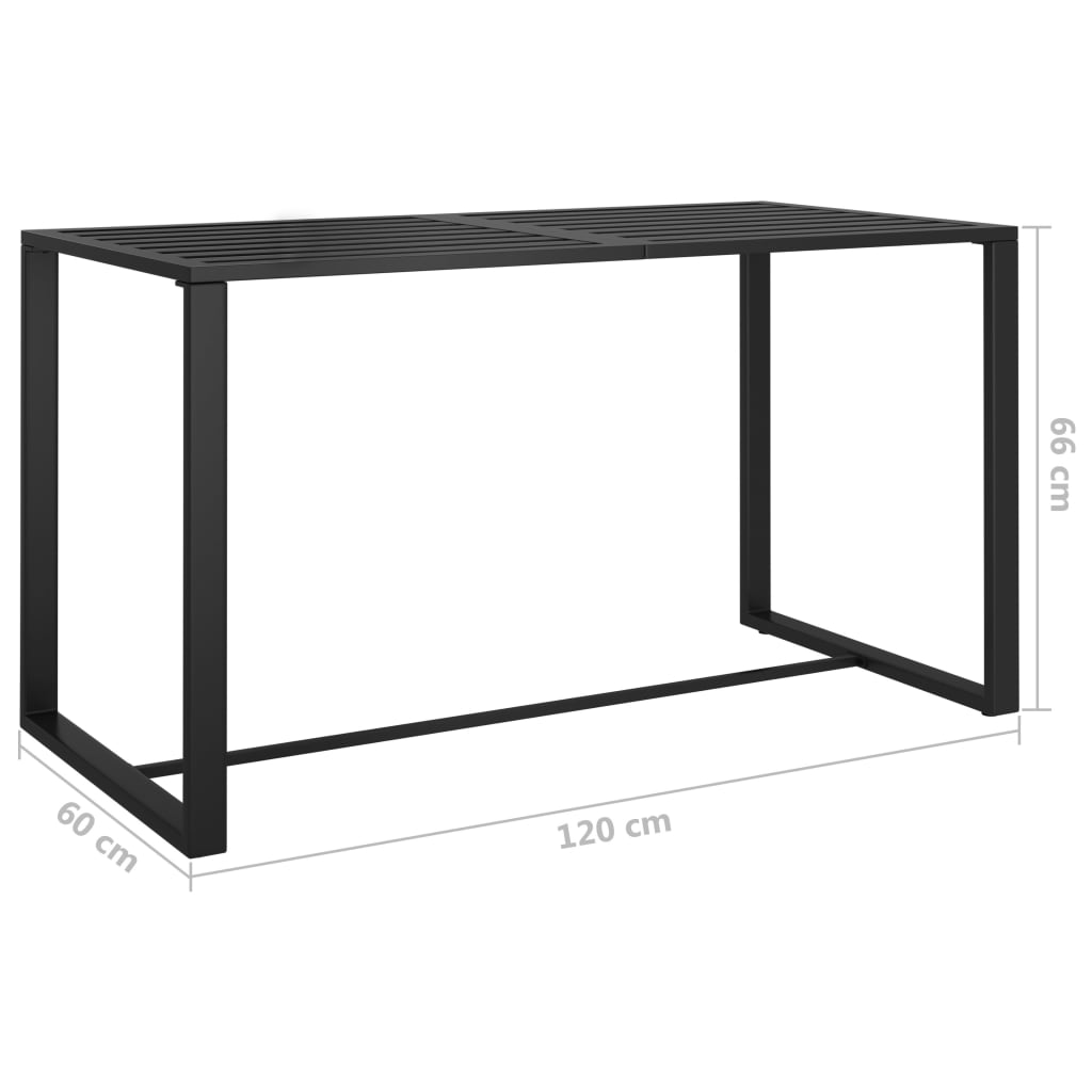 Set Divani da Giardino 5 pz con Cuscini in Alluminio Antracite 49236