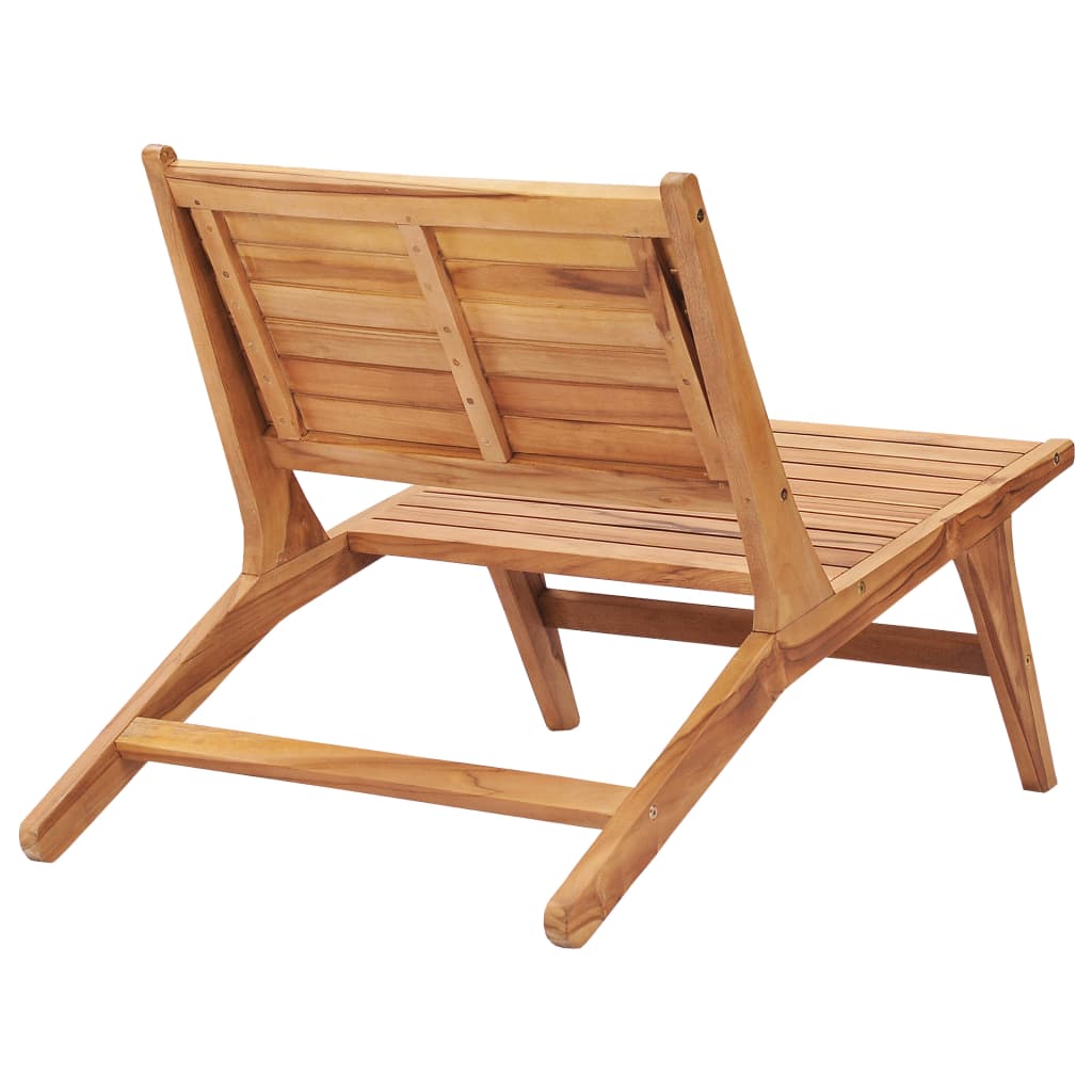Sedia da Giardino in Legno Massello di Teak 49365