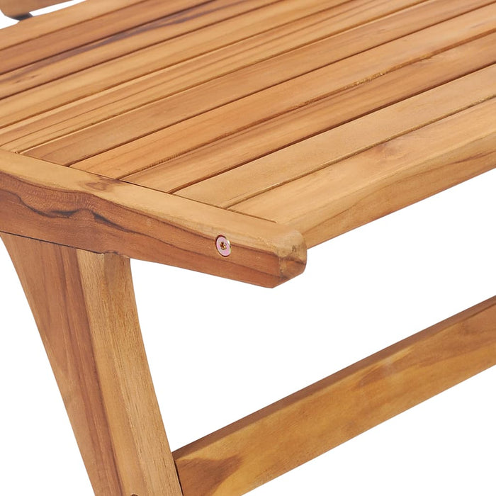 Sedia da Giardino in Legno Massello di Teak 49365