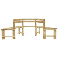 Panchina da Giardino 240 cm in Legno di Pino Impregnato 49089