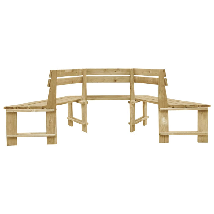 Panchina da Giardino 240 cm in Legno di Pino Impregnato 49089