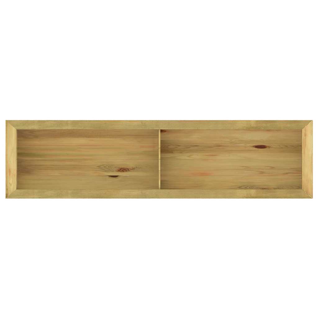 Fioriera Rialzata 196x50x50 cm in Legno di Pino Impregnato 49095