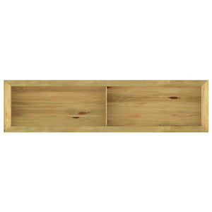 Fioriera Rialzata 196x50x50 cm in Legno di Pino Impregnato 49095
